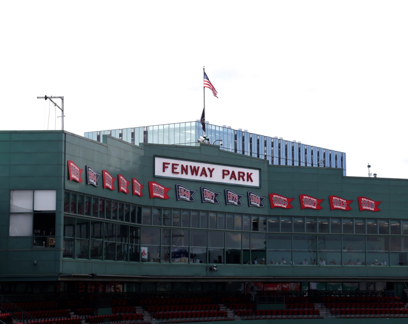 An image of Fenway Park in Boston, MA. 